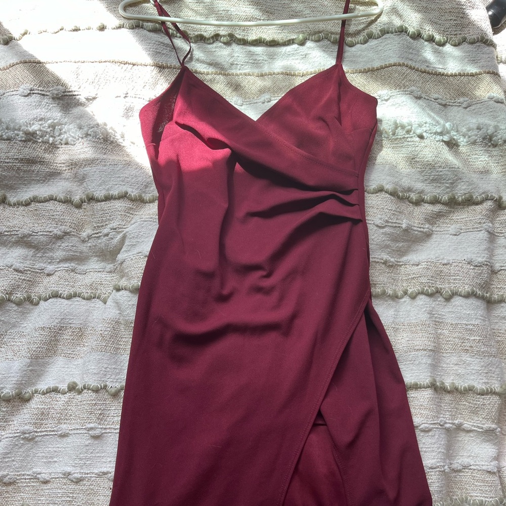 Long formal red dress